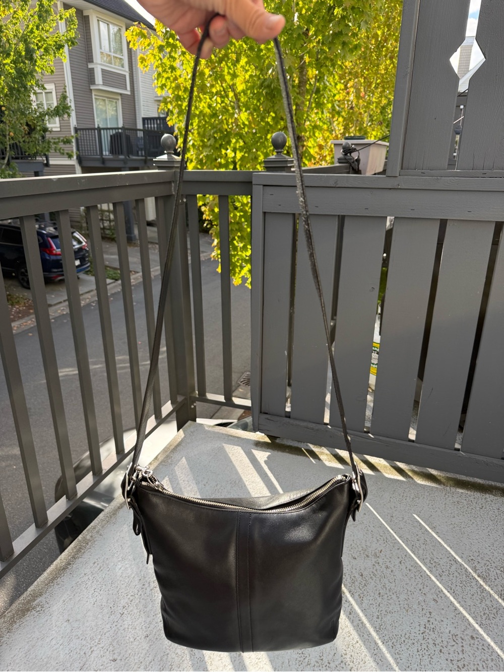 Coach Bleeker Black Leather Bag